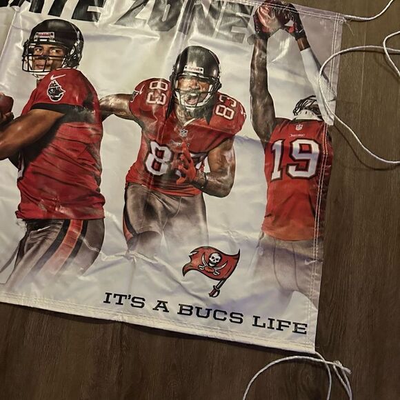 Tampa Bay Buccaneers Tailgate Man Cave Canvas  Coke Zero Large Banner 68”x34 - Picture 4 of 10